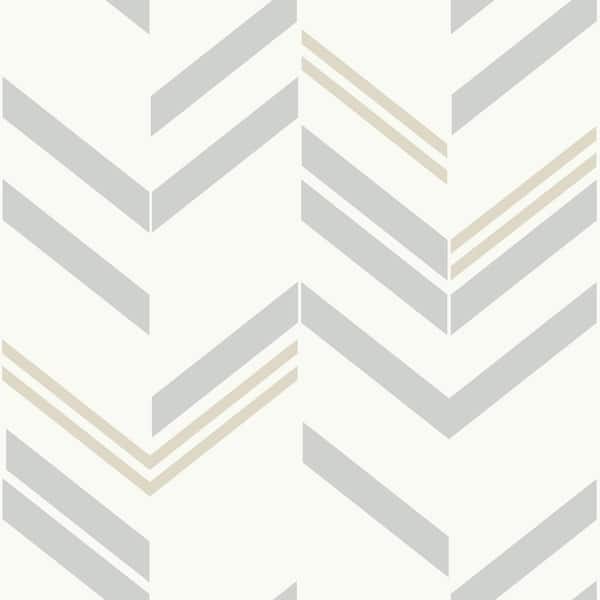RoomMates Chevron Stripe Peel and Stick Wallpaper (Covers 28.18 sq. ft.)