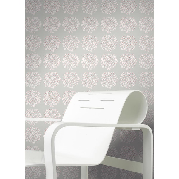 MARIMEKKO Grey Puketti Peel and Stick Wallpaper Sample MKS4496SAM - The Home  Depot