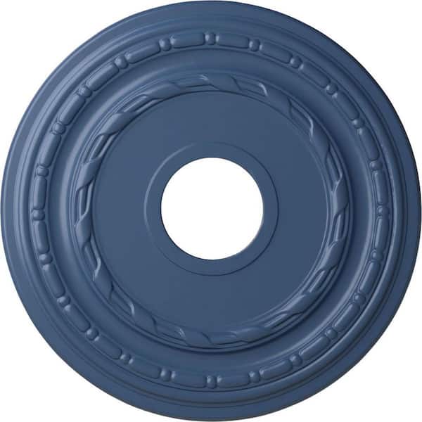Ekena Millwork 1" x 15-3/8" x 15-3/8" Polyurethane Dublin Ceiling Medallion, Hand-Painted Americana
