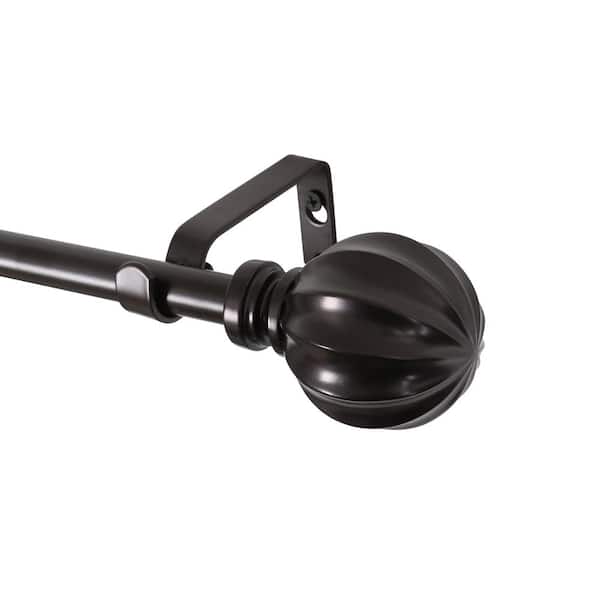 Utopia Alley 0.75 Inch Curtain Rod For Windows 86 to 120 Inch, Adjustable Drapery Rods, Oil rubbed bronze