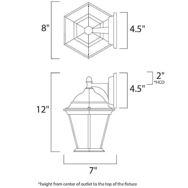 Builder Cast 1-Light Pewter Outdoor Wall Mount Sconce