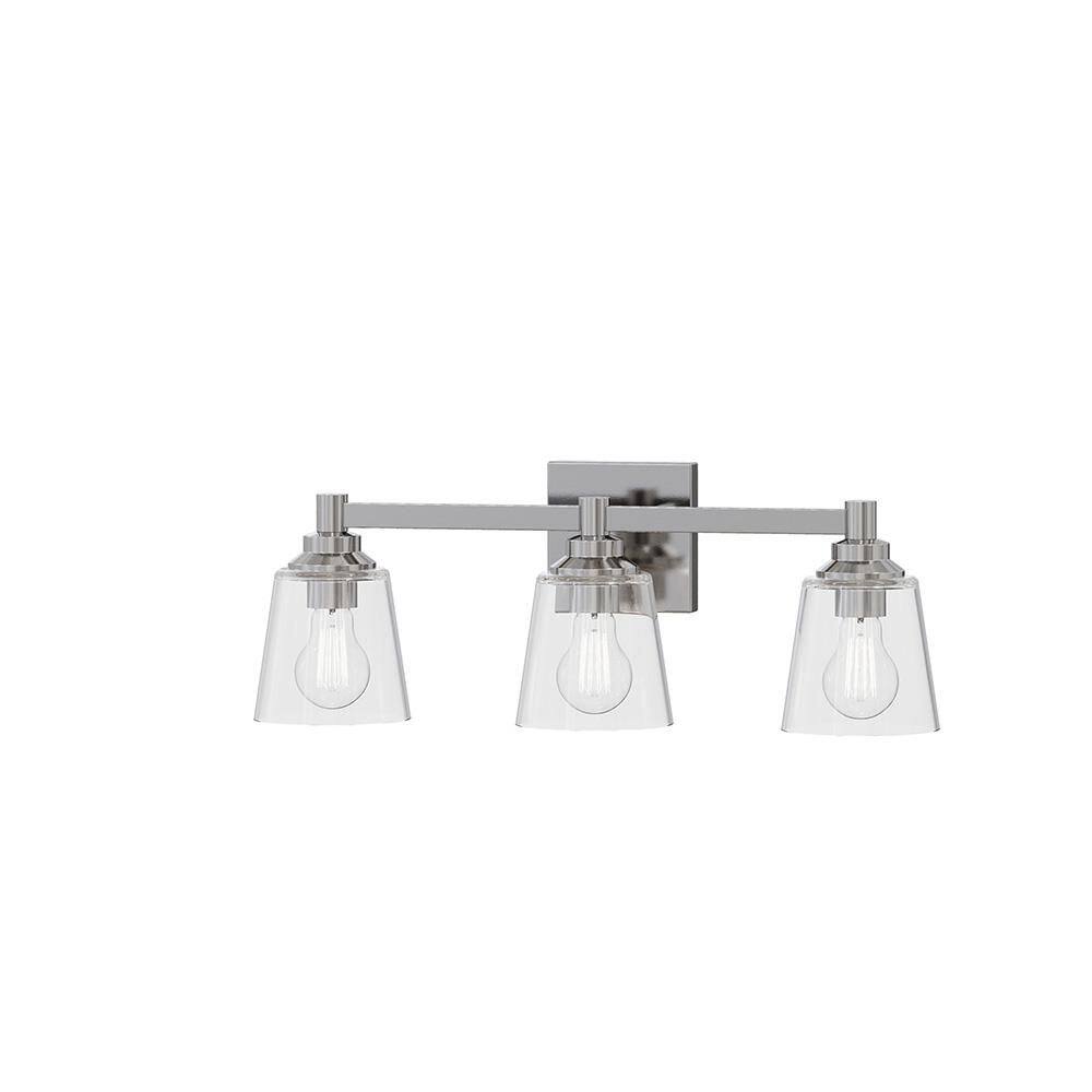 Montford 21.75 in. Plug and Play 3-Light Brushed Nickel Vanity Light with SkyPlug price history on PriceWatchPro