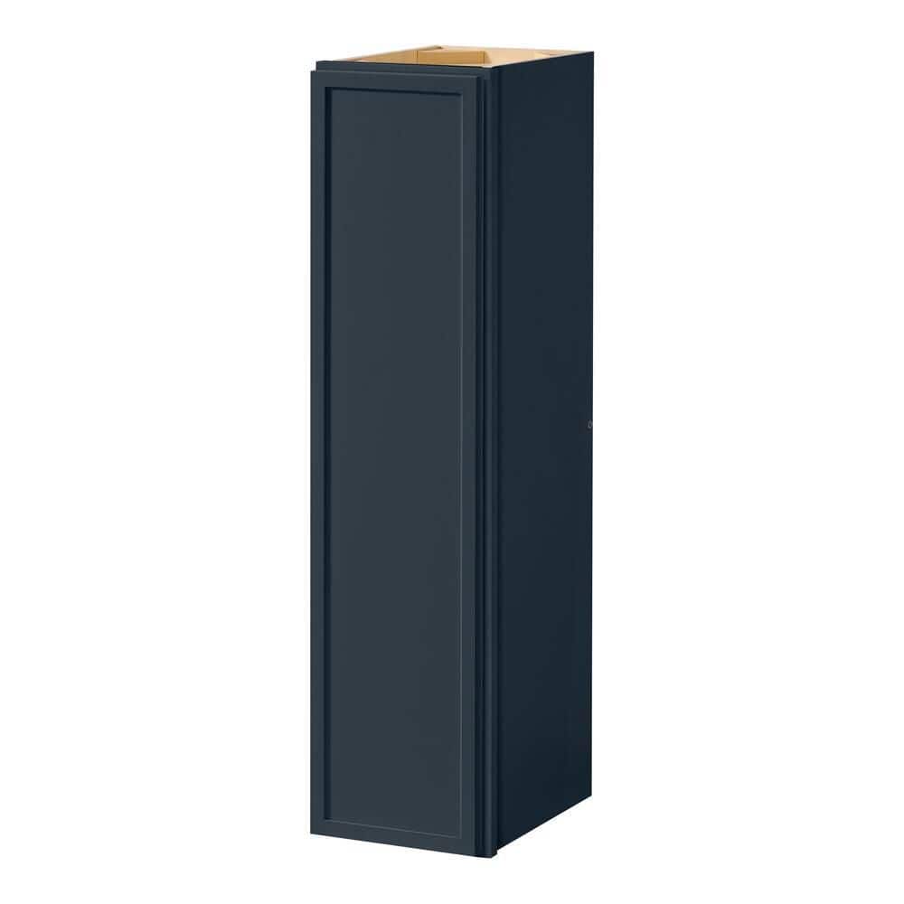Leyton 9 in. W x 12 in. D x 36 in. H Ready to Assemble Plywood Slim Shaker Wall Kitchen Cabinet in Ink Blue price history on PriceWatchPro