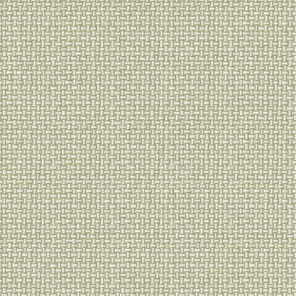 HOLDEN Basket Weave Green Non-Pasted Wallpaper (Covers 56 sq. ft.)