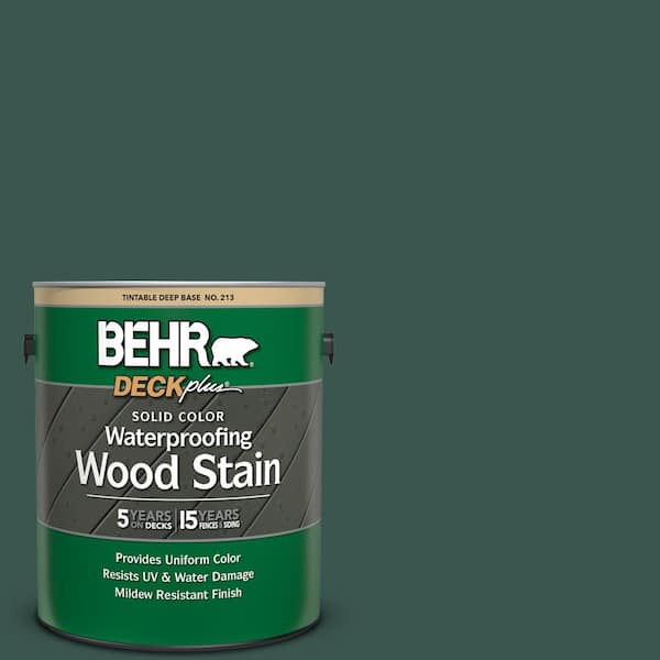 BEHR DECKplus 1 gal. #PPF-02 Patio Green Solid Color Waterproofing Exterior Wood Stain