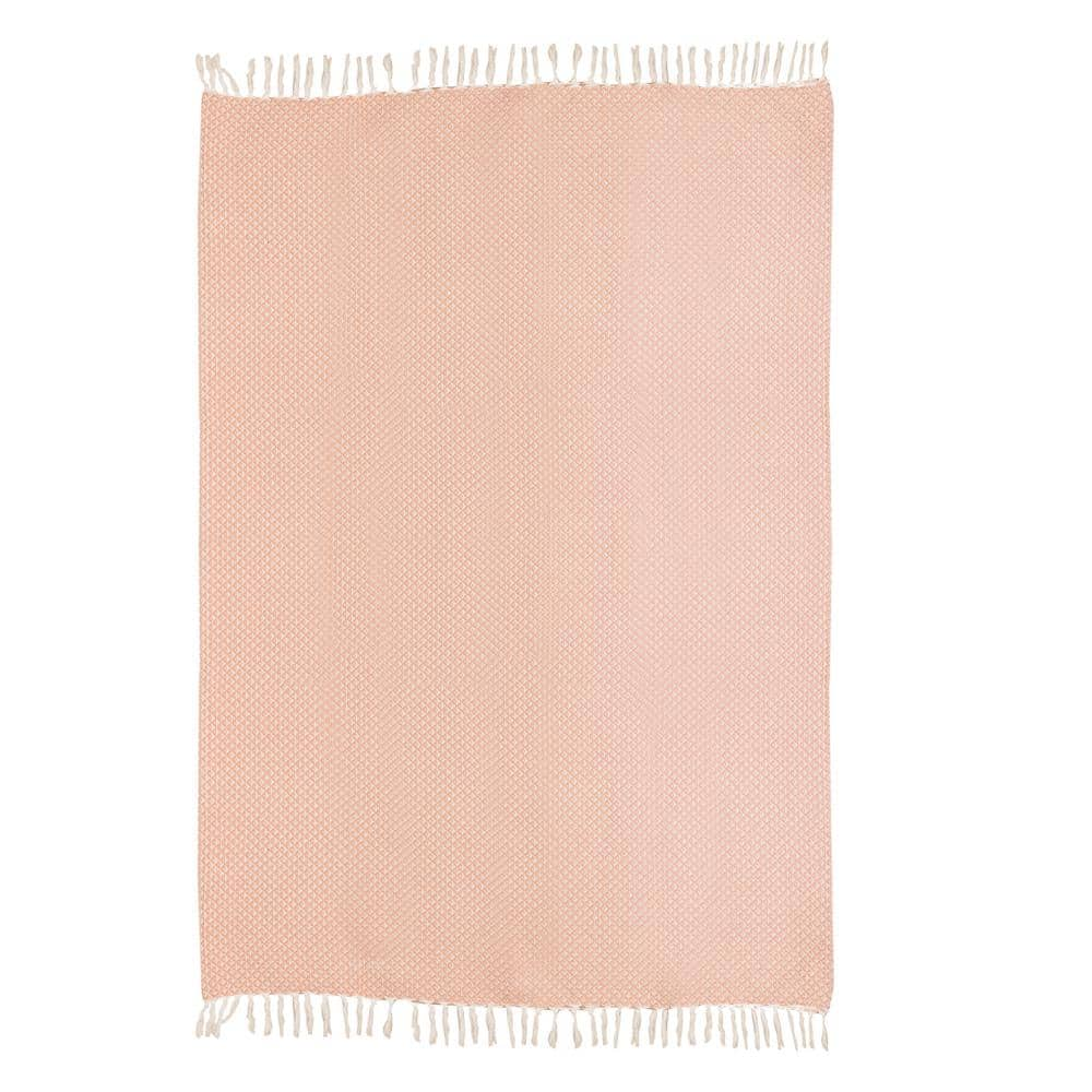 GAURI KOHLI Eros Apricot Throw Blanket, 50 x 60 GK71036 - The Home Depot