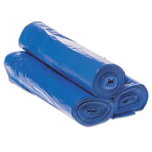 30 Gal. 30.5 in. x 40 in. 1 mil Blue Draw-Tuff Institutional Draw-Tape Trash Can Liners (25-Bags/Roll, 8-Rolls/Carton)