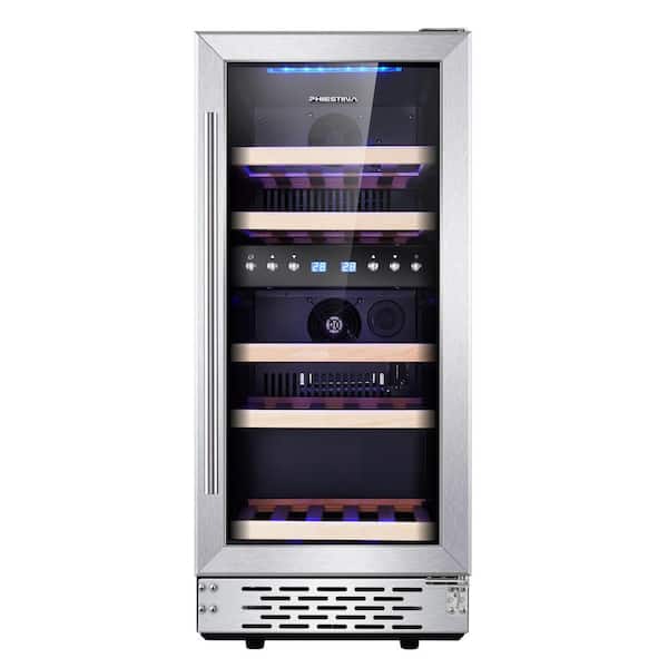 Phiestina 15 in. Built-In or Free-Standing 29 Bottle Wine Cooler Refrigerator