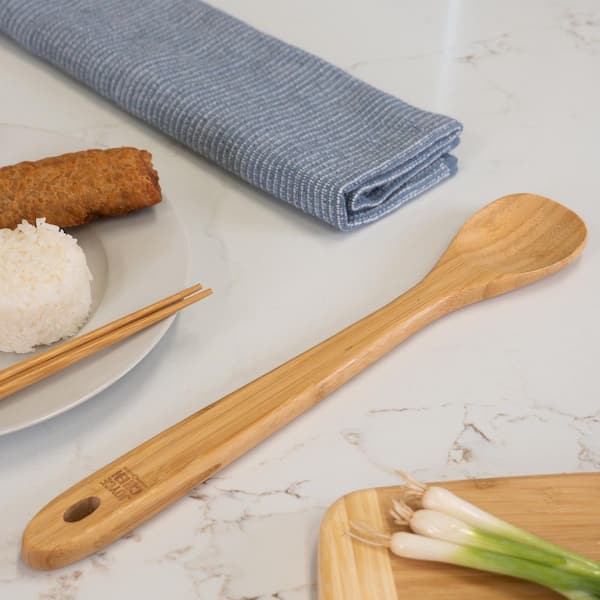 JOYCE CHEN Burnished Bamboo Mixing Spoon, 15 in. J33-2012 - The