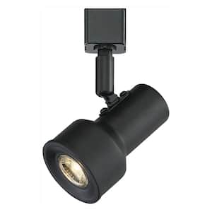 Small Solid Black Cylinder Integrated LED Fixed Track Lighting Step Head