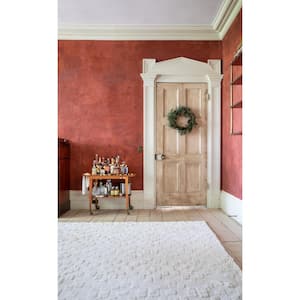 Linen 4 ft. x 6 ft. Rectangle Solid Color Wool/Cotton Area Rug