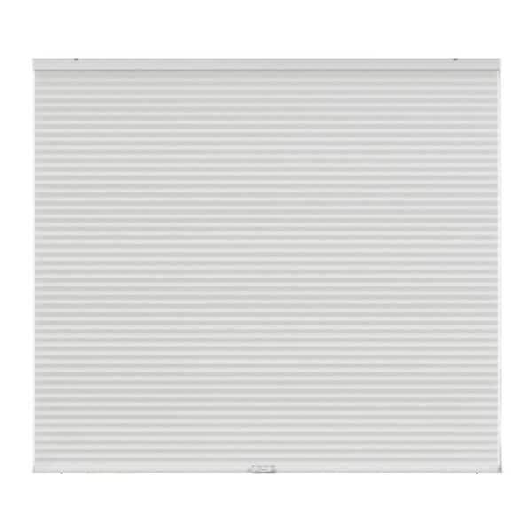 Cordless Cellular Shades, 35 in. x 48 in. White Blackout Privacy Thermal Insulation Noise Reduction Blinds for Windows