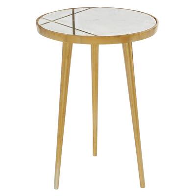 Gold End Tables Accent The Home Depot Gold End Tables Accent The, Round Particle Board Table With 3 Legs