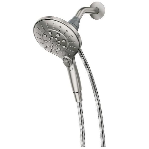 MOEN Engage 6-Spray Wall Mount Handheld Shower Head 2.5 GPM in Spot Resist Brushed Nickel with Magnetix Docking and Hose