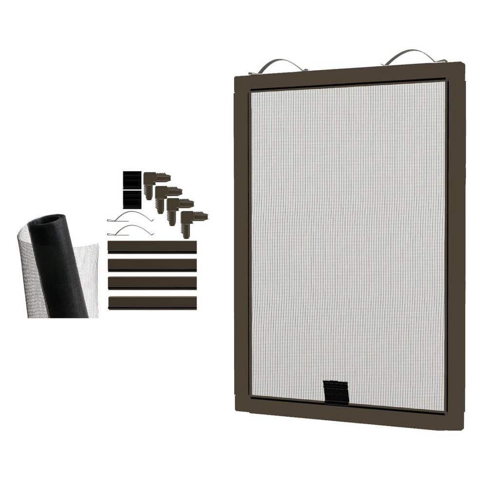 Window Frame Box Screening RITESCREEN 36 in. x 36 in. Bronze Window Screen Frame Kit FG-WDKIT36-B ...