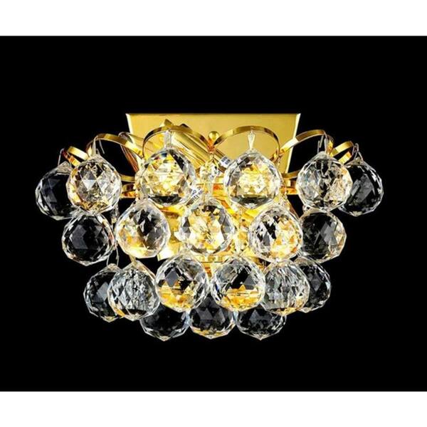 CWI Lighting Glimmer 2-Light Gold Sconce