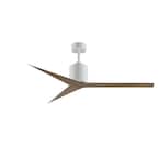 Eliza 56 in. Indoor/Outdoor Gloss White Ceiling Fan with Remote Control and Wall Control