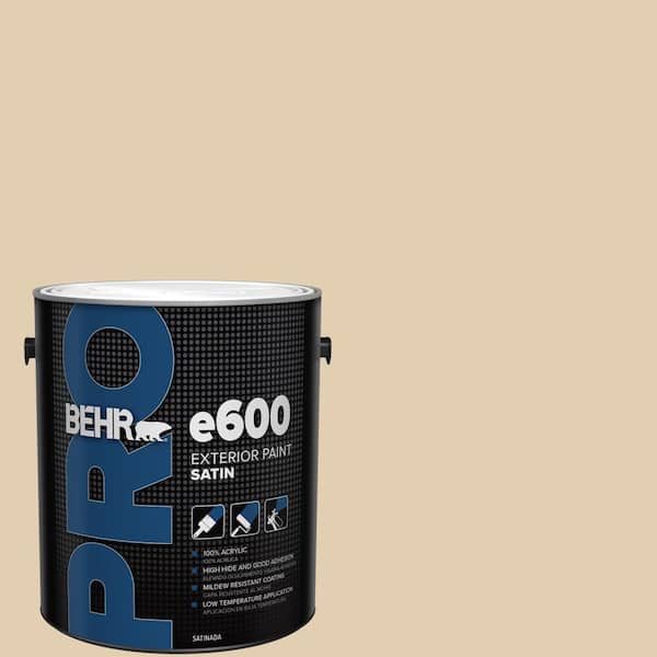 1 gal. #HDC-AC-09 Concord Buff Satin Exterior Paint