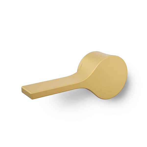 Cimarron Left-Hand Trip Lever in Vibrant Brushed Moderne Brass
