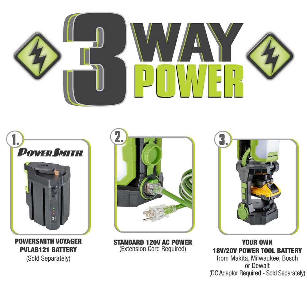 Voyager 5000 Lumen Green and Black LED Jobsite Lantern
