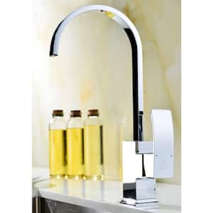 VANGUARD Undermount Stainless Steel 23 in. Single Bowl Kitchen Sink and Faucet Set with Opus Faucet in Brushed Satin