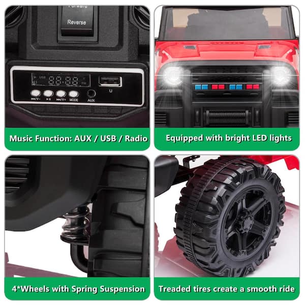 Karl home Ride On Truck 12-Volt Rechargeable Battery Powered Karl home Ride On Truck 12-Volt Rechargeable Battery Powered