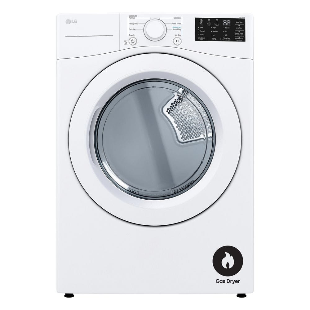 7.4 cu. ft. Vented Stackable Gas Dryer in White with Sensor Dry Technology