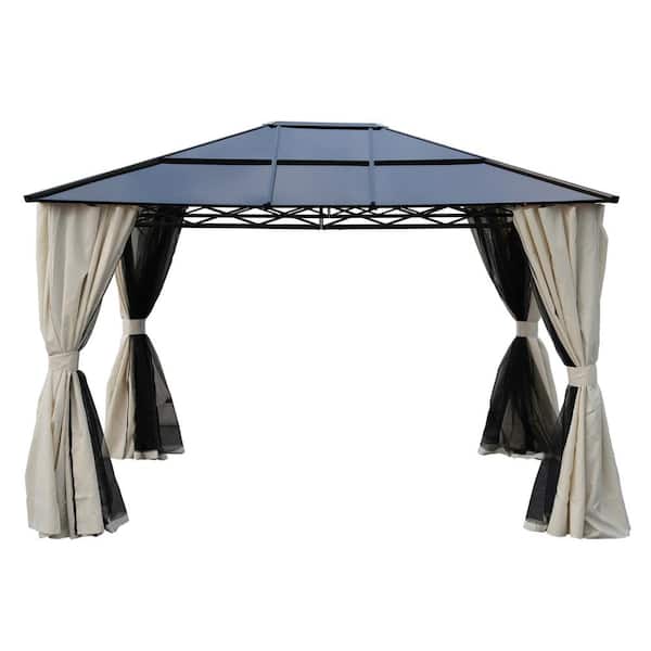 カリフォルニアパティオ 13 ft. x 10 ft. Outdoor Metal Patio Gazebo Canopy Tent With
