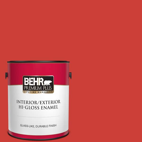 BEHR PREMIUM PLUS 1 gal. #P170-7 100 MPH Hi-Gloss Enamel Interior/Exterior Paint