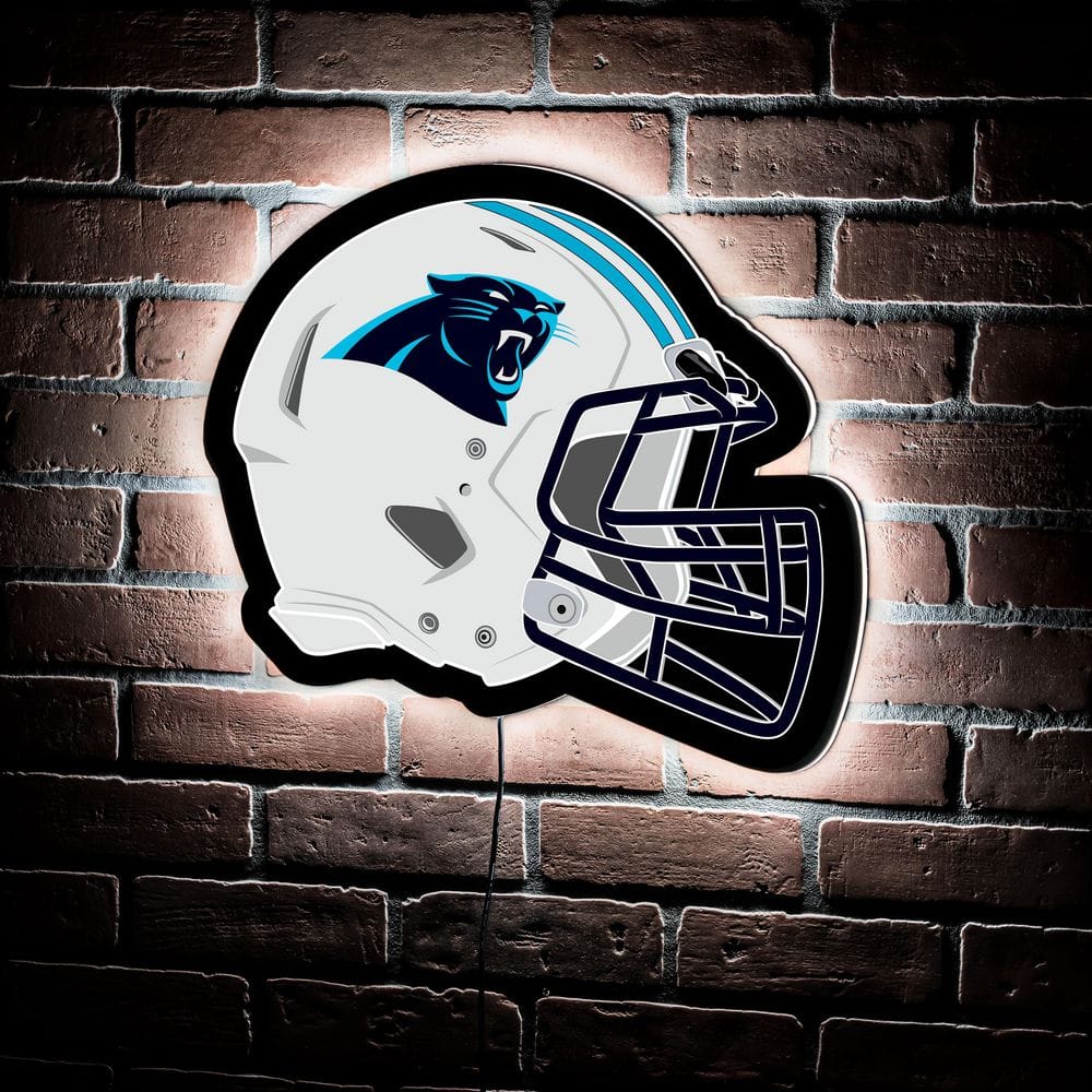 NFL Carolina Panthers Helmet Wall Art Sign Wood Sign 24 