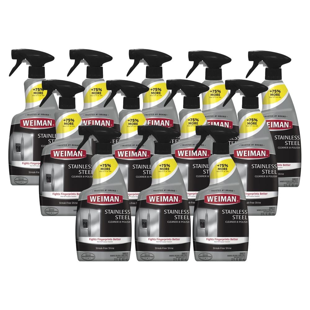 22 oz. Stainless Steel Cleaner and Polish Spray (12-Pack)