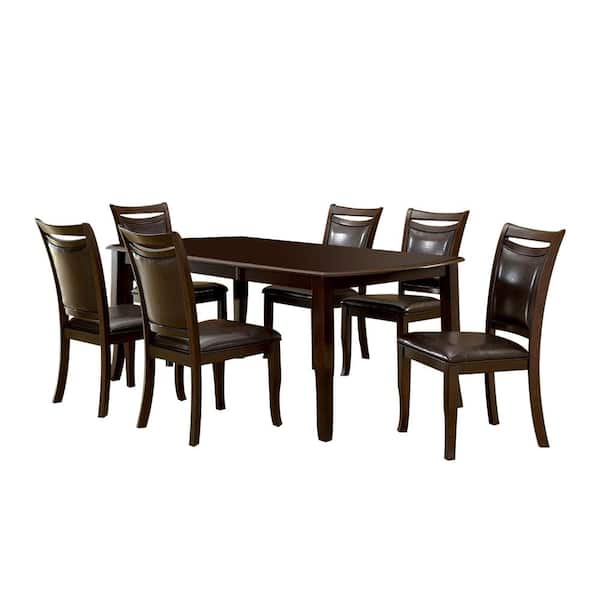 William's Home Furnishing Woodside Dark Cherry Table Set
