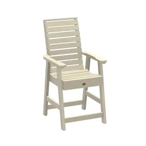 Glennville Whitewash Counter Height Plastic Dining Chair