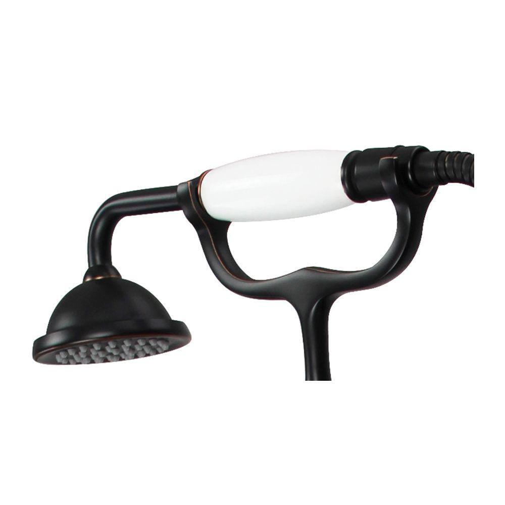 Oil Rubbed Bronze Freestanding Tub Filler with Diverter