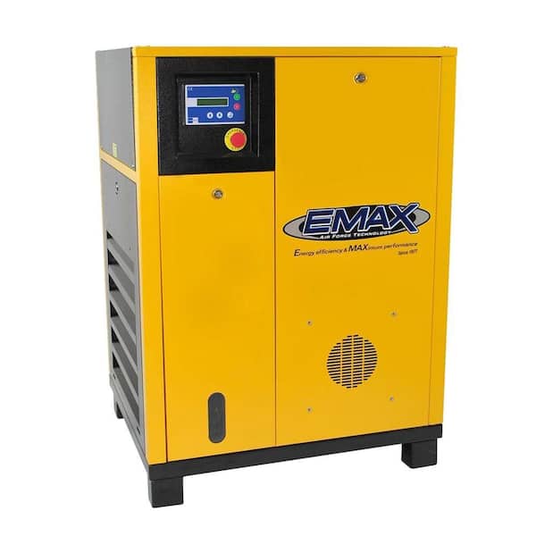 EMAX Premium Series 15 HP 208-Volt 3-Phase Stationary Electric Variable Speed Rotary Screw Air Compressor