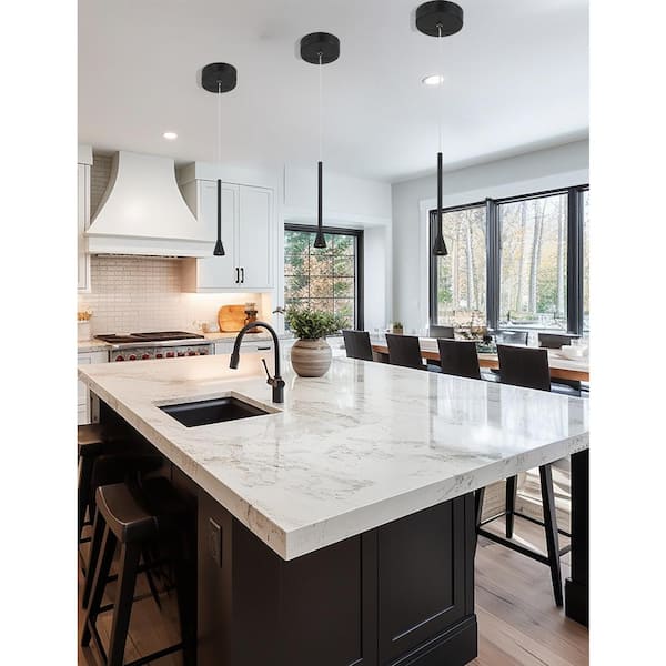 Piccolo 4-Watt 1-Light Black Statement Integrated LED Mini Pendant Light