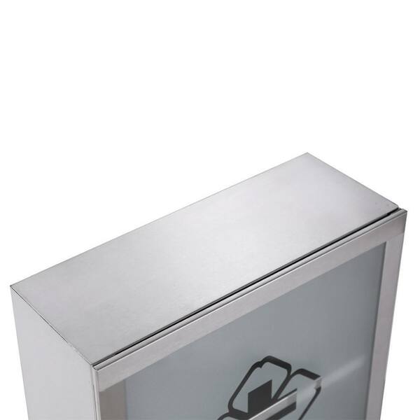 RENOVATORS SUPPLY MANUFACTURING Mini Clove 11-3/4 in. Width x 11-3/4 in. Height Stainless Steel Recessed or Surface Mount Bathroom Medicine Cabinet