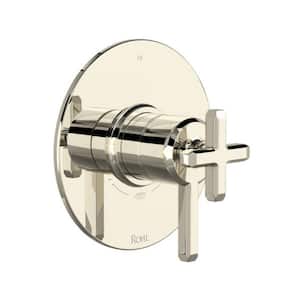 Apothecary 2-Handle Tub and Shower Trim Kit in Polished Nickel