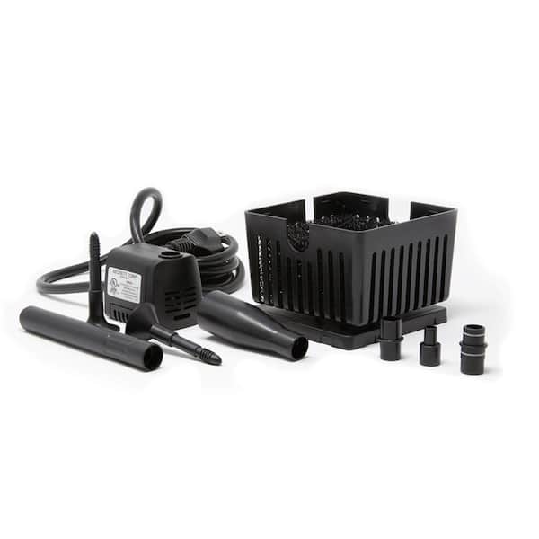 BECKETT Small Container Fountain Kit with 90 GPH Submersible Fountain Pump