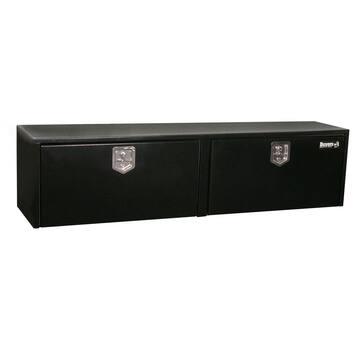 18 in. x 18 in. x 72 in. Gloss Black Steel Underbody Truck Tool Box