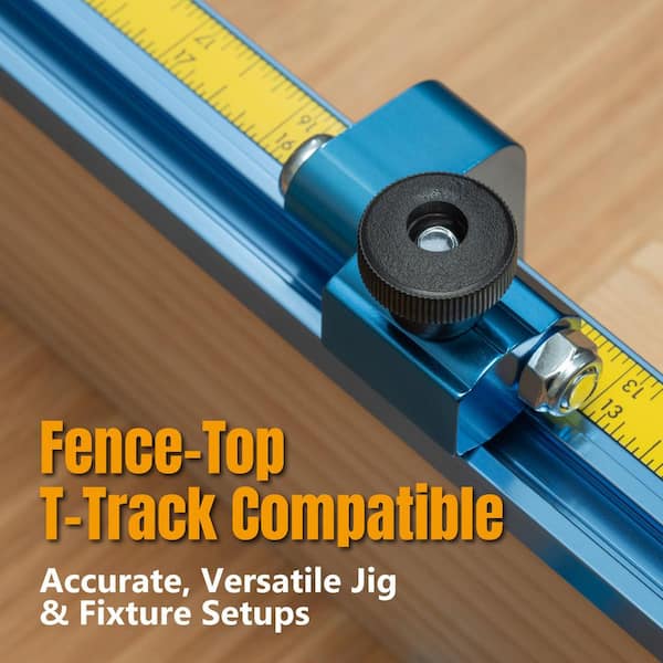 POWERTEC 36 in. Double-Cut Profile Universal T-track with Dual