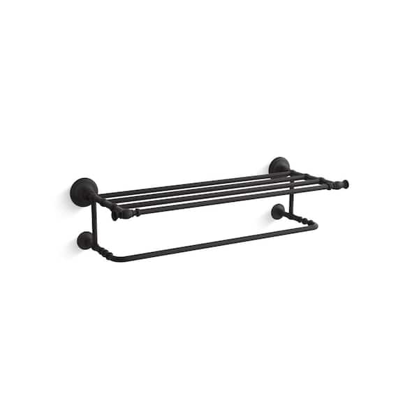 Artifacts 24 in. Guest Towel Holder in Matte Black