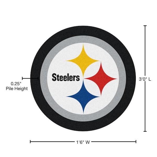 FANMATS NFL - Pittsburgh Steelers Mascot Mat 36 in. x 36 in. Indoor Area  Rug 20984 - The Home Depot