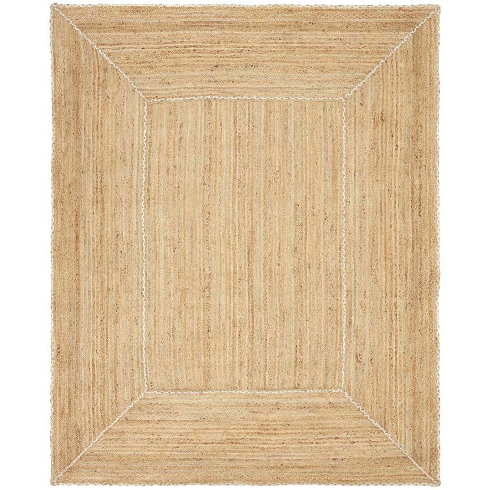 Terrazzo Jute Natural 8 ft. x 10 ft. Solid Contemporary Area Rug price history on PriceWatchPro