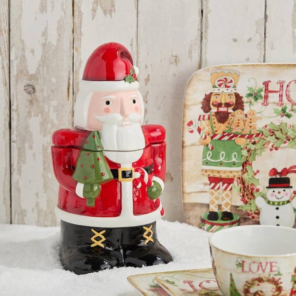 Certified International Nutcracker Parade 3-D Santa Cookie Jar