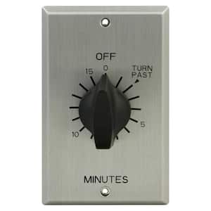 20 Amp 15 Minute In-Wall Indoor Spring Wound Timer