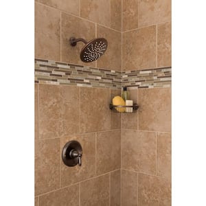 Brantford Posi-Temp Rain Shower Single-Handle Tub and Shower Faucet Trim Kit in Oil Rubbed Bronze (Valve Not Included)
