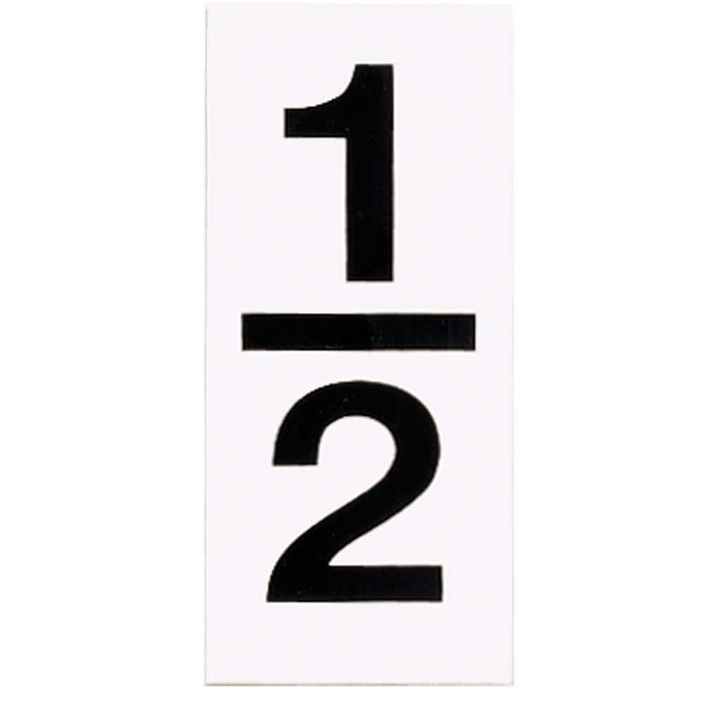 Address Light Number 1/2 White Background Outdoor Accessory for P5968-31WB