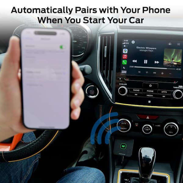 Monster Wireless Carplay and Android Auto Adapter Effortlessly Connect Your Smartphone MBA2-1014-BLK