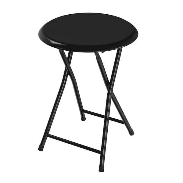 Trademark Home 18 in. Cushioned Folding Stool